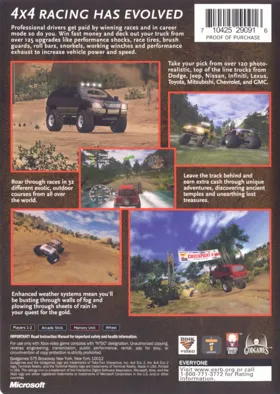 4x4 Evo 2 (USA) box cover back